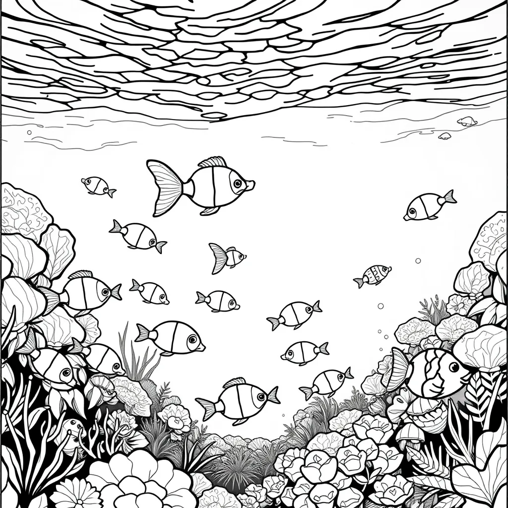 fish in the ocean