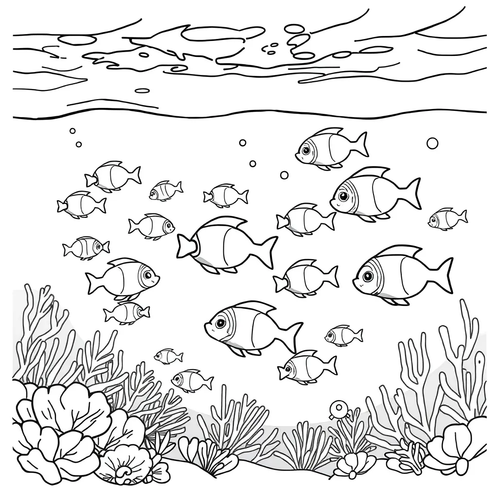 fish in the ocean