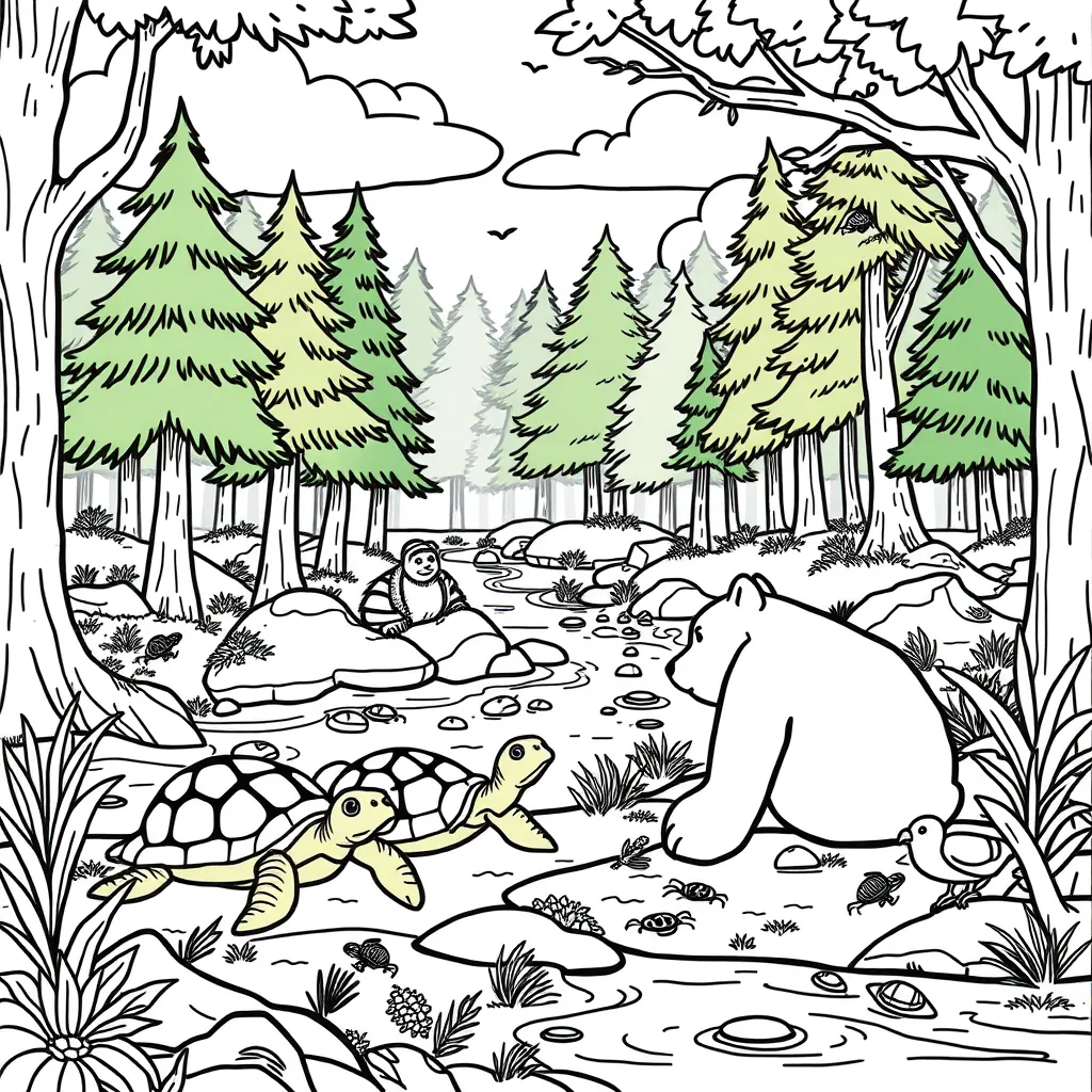 turtles fighting bears