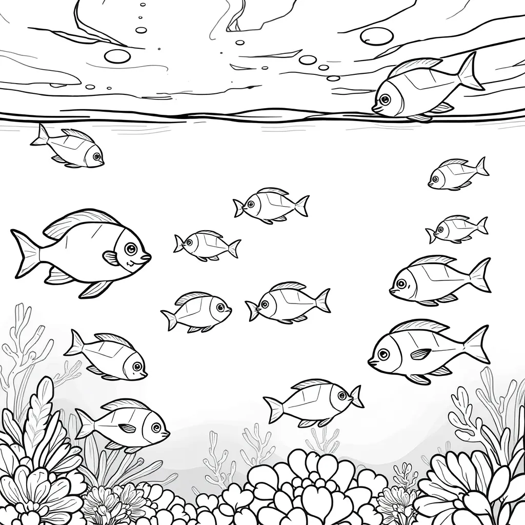 fish in the ocean