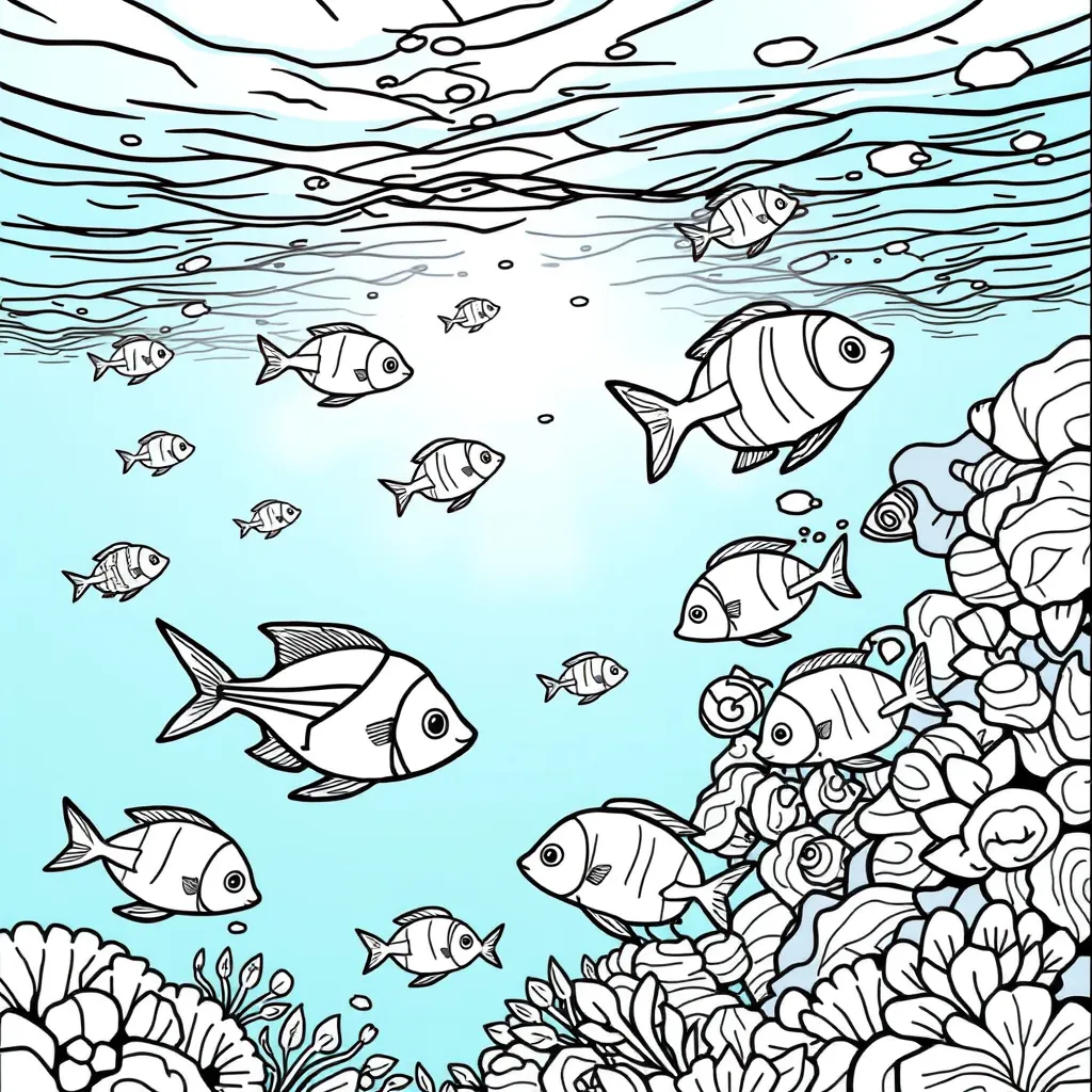 fish in the ocean
